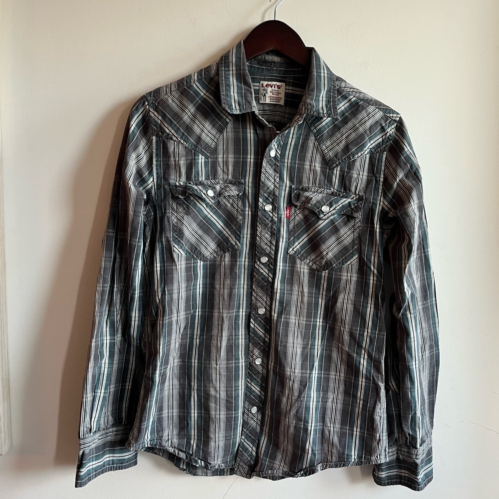 Levi's Authentic Western Wear Checkered Button-down Shirt